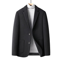 Autumn And Winter Solid Color Short Wool Woolen Men's Suit