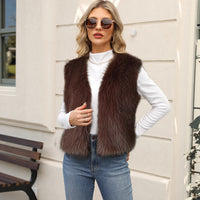 Eco-friendly Faux Fur Vest For Men And Women From Europe And The US