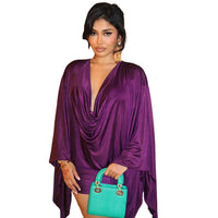 Solid Color Sexy V-Neck High-Waist Sheath Dress For Women