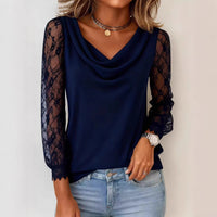 Women's Lace Patchwork Top