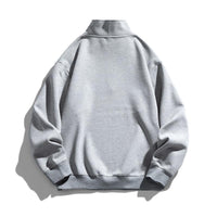 Men's Fashion Half Zipper Season Stand Collar Pullover Sweater