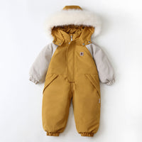 Color Matching Thin Children's Ski Suit Jumpsuit