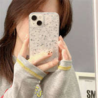 Ins Transparent Mobile Phone Case With Wind Gold And Tin Foil