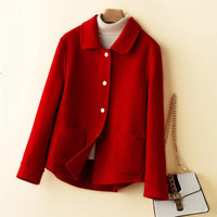 Double-sided Woolen Fallwinter Slim Wool Overcoat