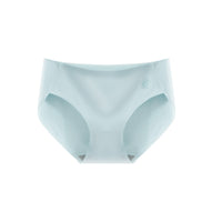 Women's Underwear One Piece Thin Seamless Cotton Antibacterial Mid-waist Briefs