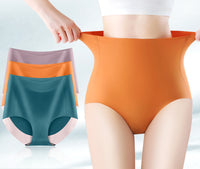 High Waist Seamless Breathable Cotton Antibacterial Women's Panties