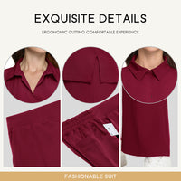Surgical Scrubs With A Turn-down Collar And Surgical Trousers