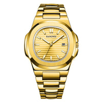 Mens Stylish Luminous Water-Resistant Watch With A Steel Band