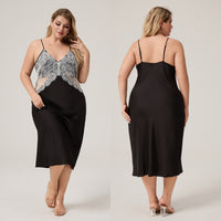 Womens Lace Sexy Nightgown Long Loungewear