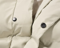 Men's Solid Color Plaid Cotton Coat