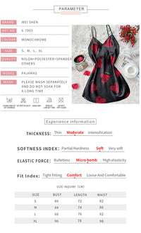 European And American Style Strap Women's Love Summer Nightdress