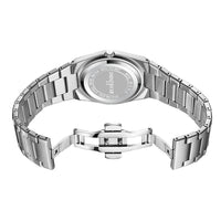 Ultra-thin Butterfly-clasp Steel-band Quartz Mens Watch