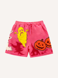 Mens Printed Sweatpants Casual Shorts