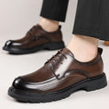 Hollow Leather Shoes Men's Plus Size Low-top Business