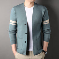 Mens Versatile Solid-color Knitwear For Business And Casual Wear