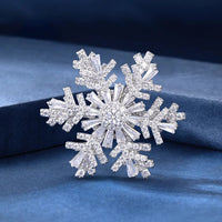Luxury Good Luck Comes Brooch High-end Women's Exquisite Spinning Snowflake Pin Niche Design Corsage