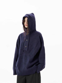 Hooded Sweater Women's Loose Sweater Coat