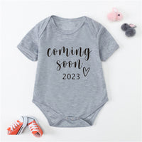 Baby Alphabet Print Newborn White Triangle Bodysuit