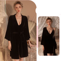 Halter Nightdress Nightgown Two-piece Home Clothes