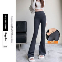 Micro Shark High Waist Slimming Hip Raise Flared Yoga Leggings