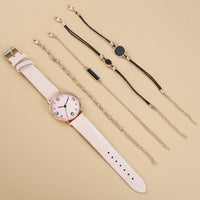 Simple Hundred Belt Quartz Watch Set