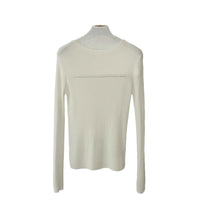 Glitter High Elastic Wool Off-neck Long Sleeve Sweater