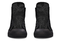 Printed Couple High Top Canvas Shoes