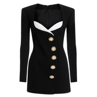 High-end Quality Autumnwinter New Arrival Internet-famous Trendy Slimming Long-sleeve Commuter Suit Dress