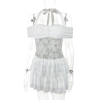 Off-shoulder Halter Sexy Womens Dress