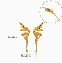 Niche High-end 3D Butterfly Stud Earrings Niche Ear Accessories