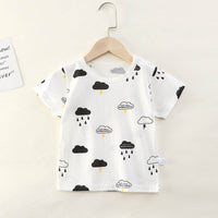 Children's T-shirt Pure Cotton Baby Cartoon Thin Short Sleeve