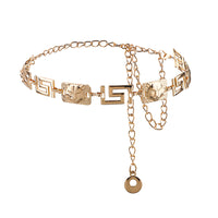 New Men's And Women's Advanced Sense Of Metal Tiger Waist Chain Gold Silver Waist Body Chain Decoration Dress Suit Evening Dress Chain Accessories