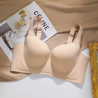 Traceless Plus Size Bra For Women Push Up Breast Holding Adjustment