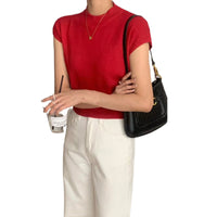 Sleeveless Loose Short Waist Bandage Dress Outer Wear Vest