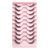 Flat Half False Eyelashes Sheer Root Women's Team Internet Hot Anchor Eye Beauty Japanese Natural Thick Eyelash