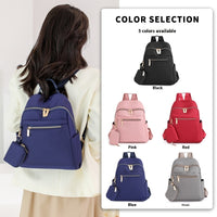 Casual Backpack Women's Oxford Cloth Backpack Nylon Convenient Travel Backpack