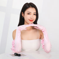 Satin Stretch Long Wedding Dress Etiquette Gloves Elegant