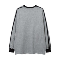 American Street Stitching Stripe Long Sleeves Spring And Autumn