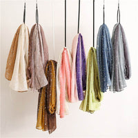 Hot Silver Gradient Personalized Scarf Thickened Warm Scarf Dual-use Shawl