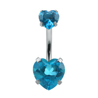 New Color Zircon Umbilical Ring Stainless Steel