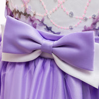 European And American Girls Mesh Lace Princess Dress Sleeveless