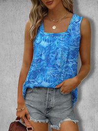 Round Neck Printed Casual Loose Short Sleeves Women's Top