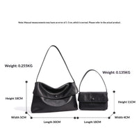 Womens Leather Tote Shoulder And Crossbody Bag