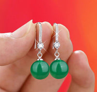 Water Drop Pendant Oval Earrings