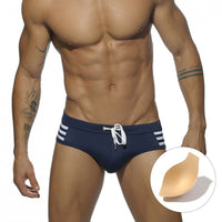 Cross Border Simple Side Striped Triangle Swimming Shorts