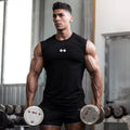 Men's Slim-fit Sleeveless Fitness Breathable Vest T-shirt