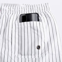 Beach Pants Men's Quick-drying Soakable Loose Plus Size With Lining White