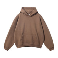 Hooded Sweater Men's Autumn Fashion Brand Simple All-matching Fleece-lined