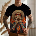 3D Digital-Print Casual Mens Top