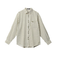 European And American Striped Shirt Women's Autumn Winter Retro Fashion